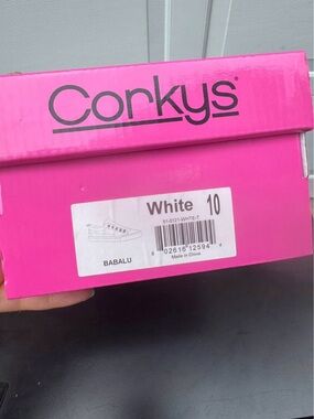 Corkys White Women's Sneakers Box - Babalu